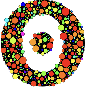 Circle packing letters