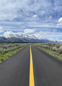 Road to the tetons